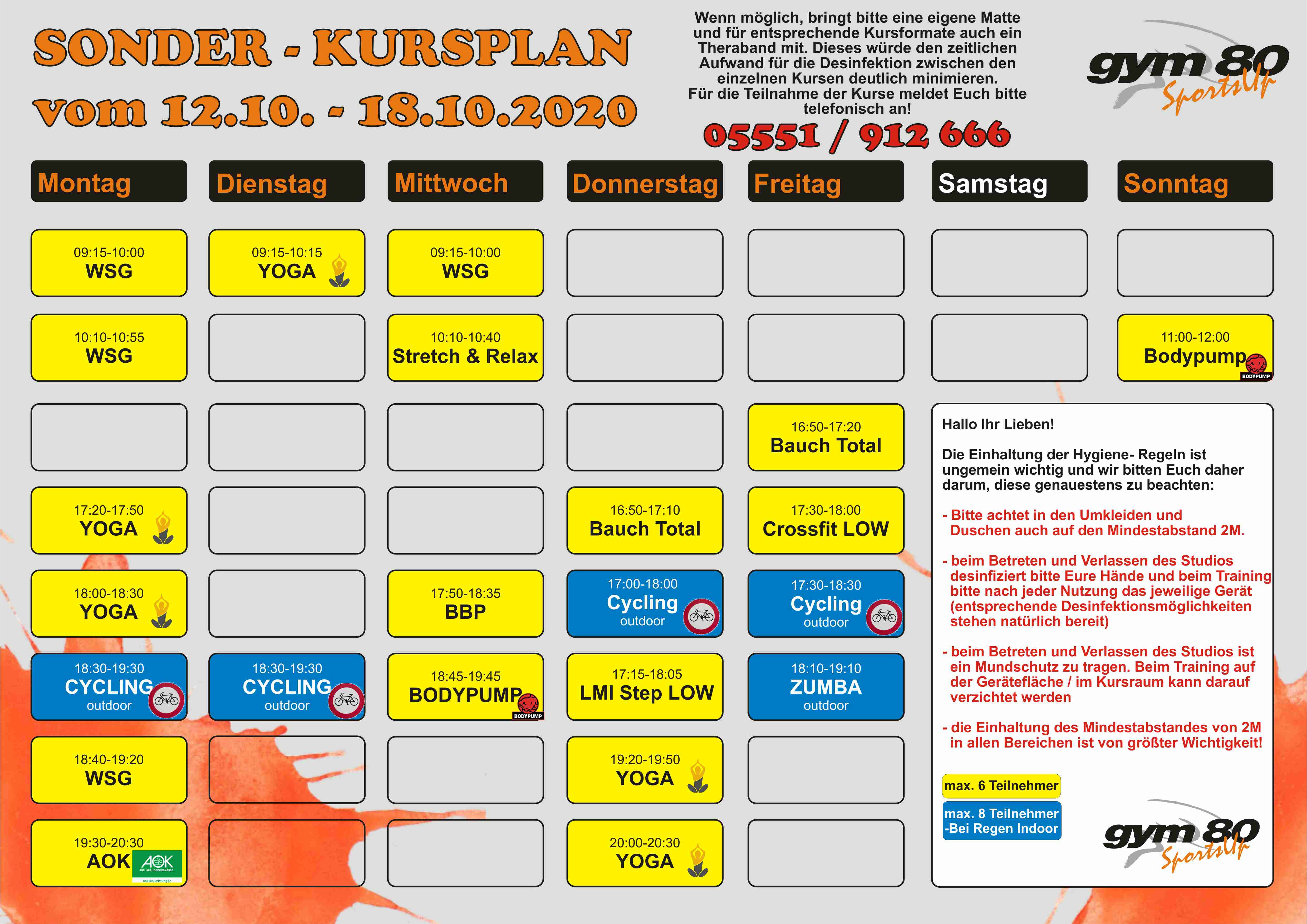 Kursplan GYM80